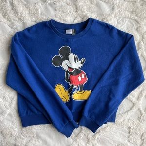 Disney Mickey Mouse Crop Sweatshirt